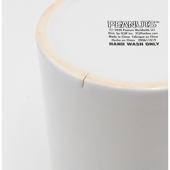 Peanuts Snoopy Home For The Holidays Christmas Mug Coffee Tea Cup White 16 Oz - Picture 7 of 8